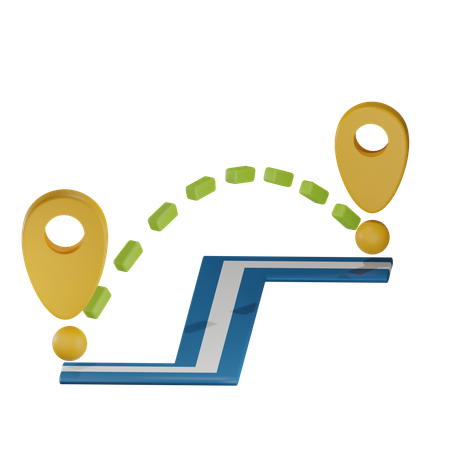 Distance  3D Icon