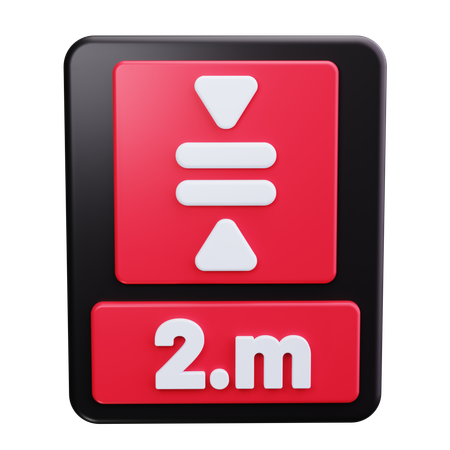 Distance de stationnement  3D Icon