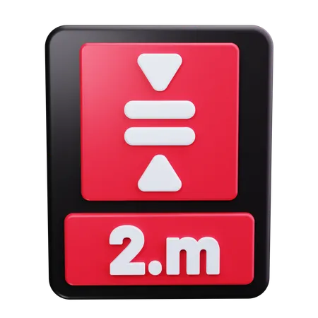 Distance de stationnement  3D Icon