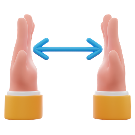 Distance Showing Hand Gesture  3D Icon