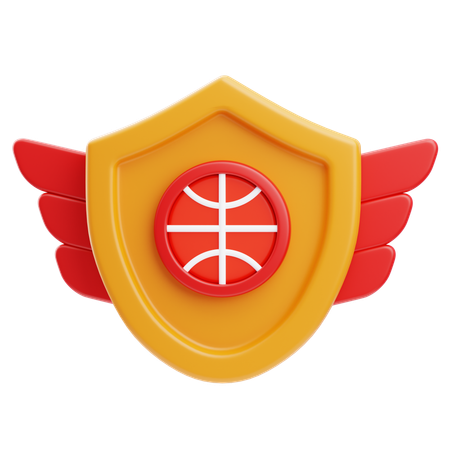 Distintivo de basquete  3D Icon