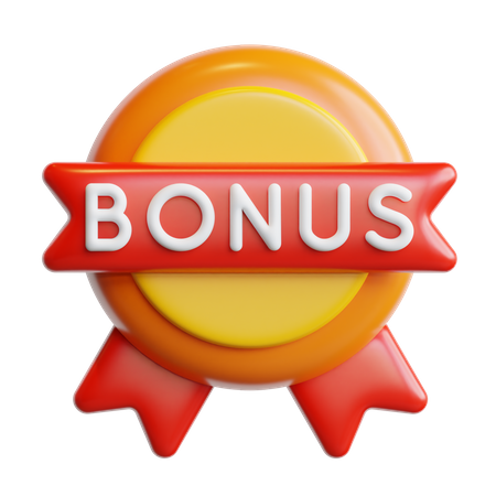 Distintivo de bônus  3D Icon