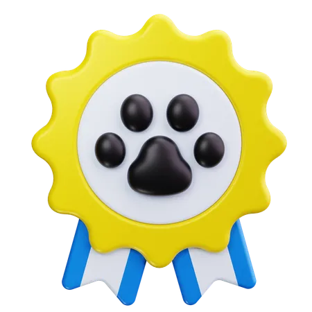 Distintivo de cachorro  3D Icon