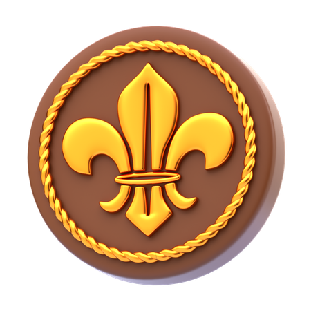 Distintivo de escoteiro  3D Icon