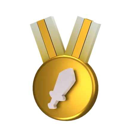 Distintivo de espada  3D Icon