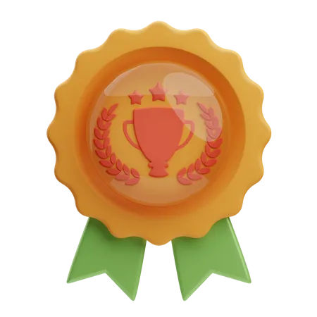 Distintivo de vencedor  3D Icon