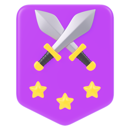 Distintivo de vencedor  3D Icon