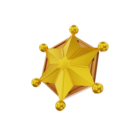 Distintivo de xerife  3D Icon