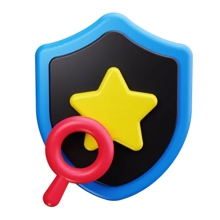 Distintivo de detetive  3D Icon