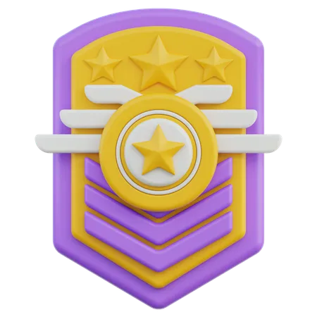 Distintivo do exército  3D Icon