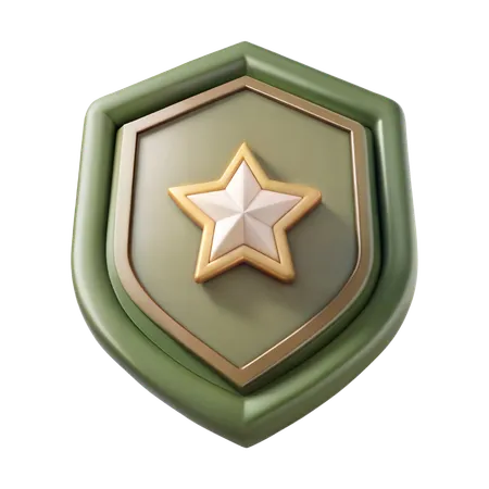 Distintivo militar  3D Icon