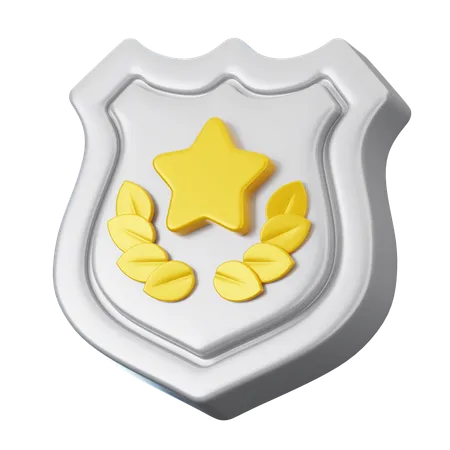 Distintivo de polícia  3D Icon