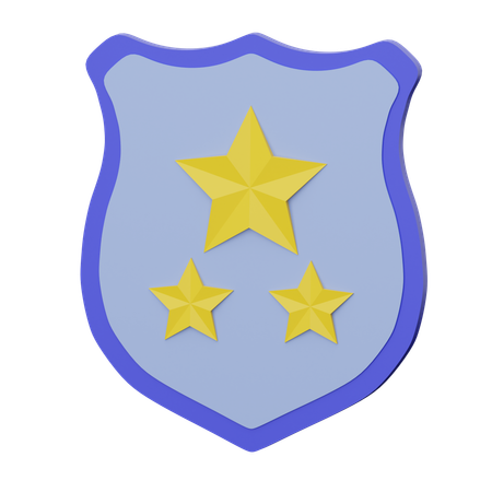 Distintivo de polícia  3D Icon