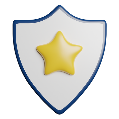 Distintivo de polícia  3D Icon