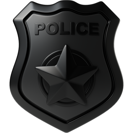 Distintivo de polícia  3D Icon