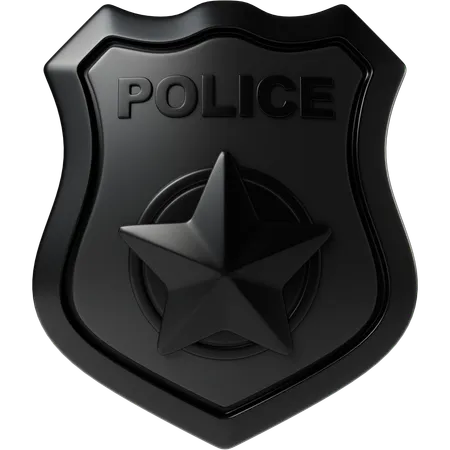 Distintivo de polícia  3D Icon