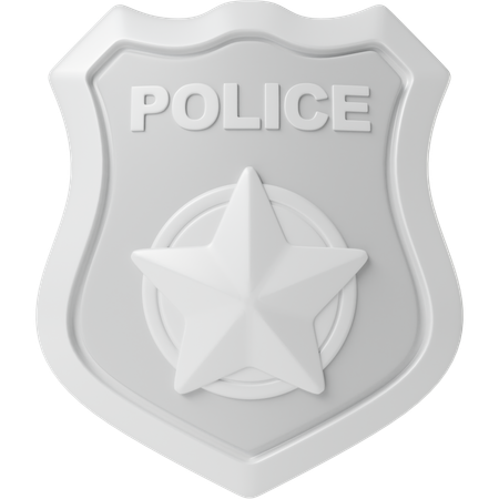 Distintivo de polícia  3D Icon