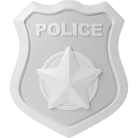 Distintivo de polícia  3D Icon