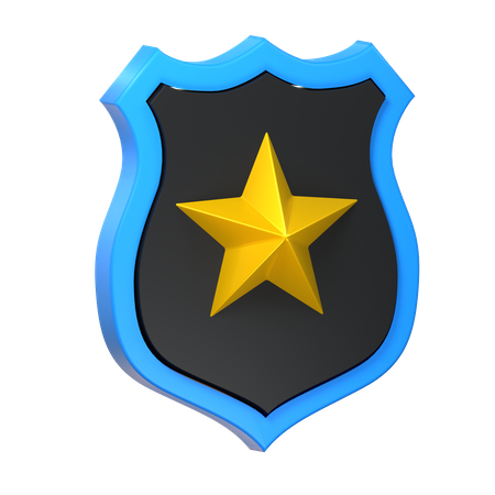 Polícia distintivo  3D Icon