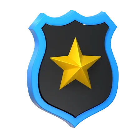 Polícia distintivo  3D Icon