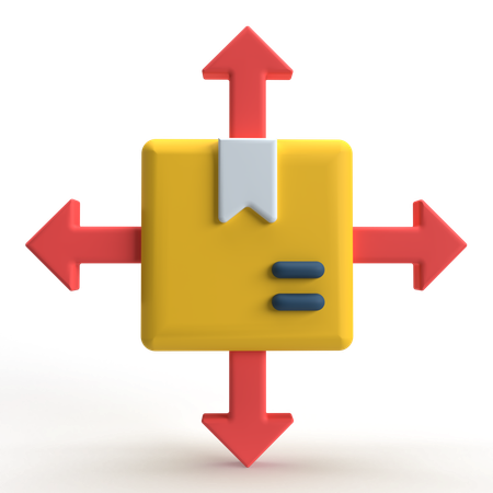 Distribución Logística  3D Icon