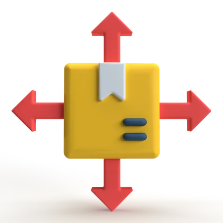 Distribución Logística  3D Icon