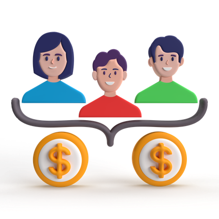 Distribuir dinero  3D Icon