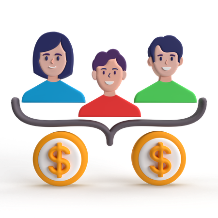 Distribuir dinheiro  3D Icon