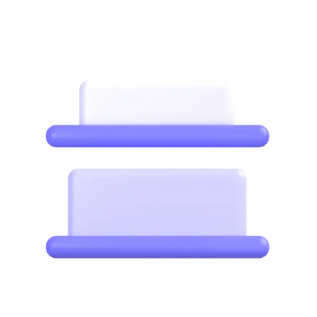 Distribute Bottom  3D Icon