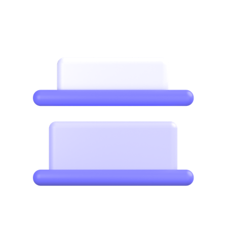 Distribute Bottom  3D Icon