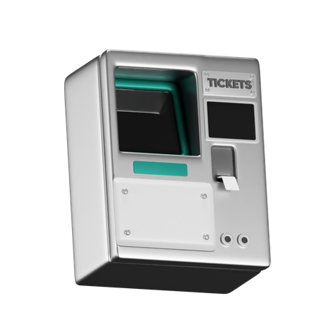 Distributeur de tickets  3D Icon