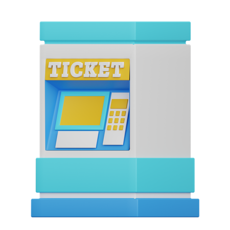 Distributeur de tickets  3D Icon