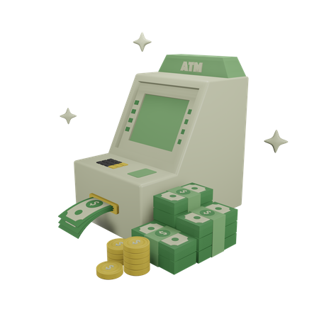 Distributeur de billets  3D Icon