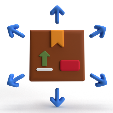 Distribution  3D Icon