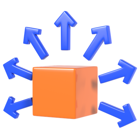 Distribution  3D Icon