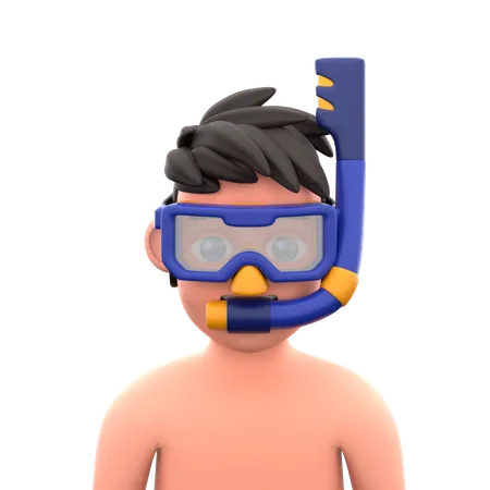 ダイバー  3D Icon