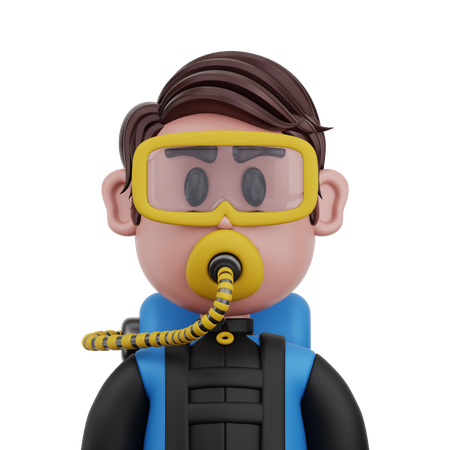 Diver  3D Icon