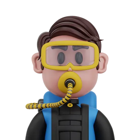 Diver  3D Icon
