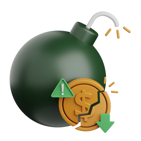 Dívida financeira  3D Icon