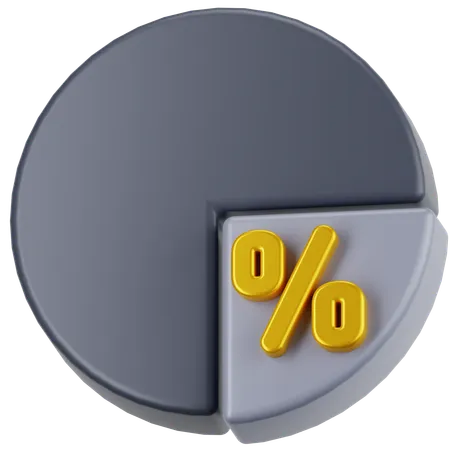 Dividen Chart  3D Icon