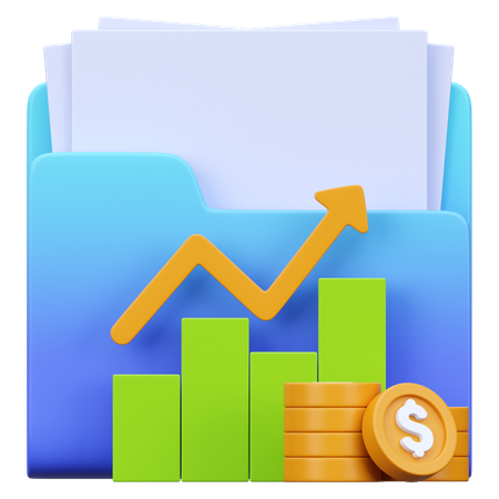 Fractionnement d'actions  3D Icon