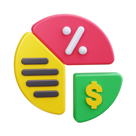 Dividendes financiers  3D Icon