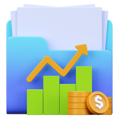 Dividens Stock  3D Icon