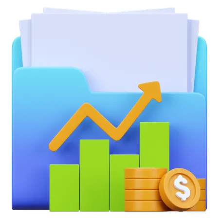 Dividens Stock  3D Icon