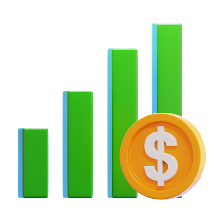 Dividens Stock  3D Icon