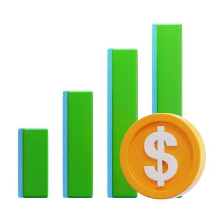 Dividens Stock  3D Icon