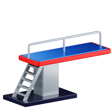 Diving Board  3D Icon