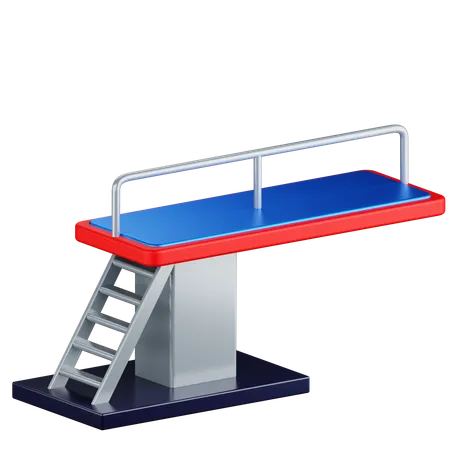 Diving Board  3D Icon