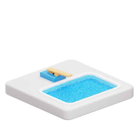 Diving Board  3D Icon