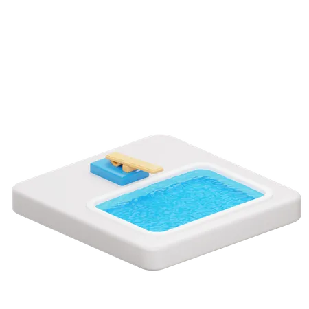 Diving Board  3D Icon